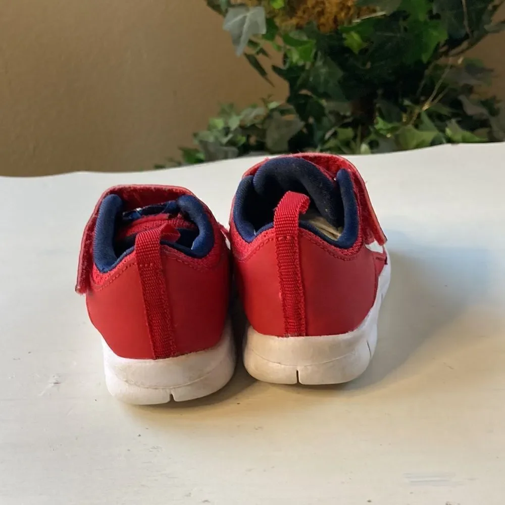 Nike Free Run 3 Slip On Red & Blue Sneakers Size 5C
